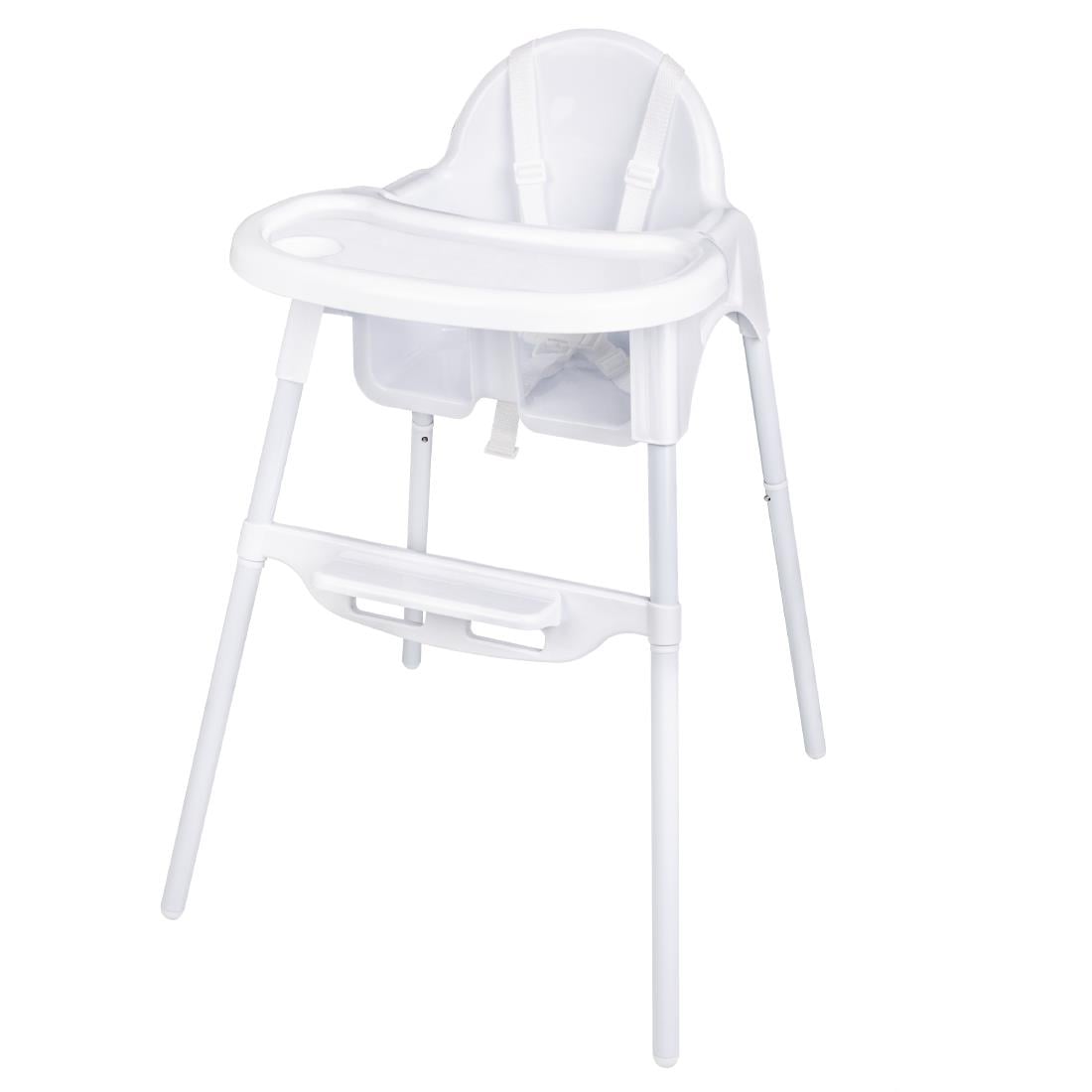 CY599 Bolero RVS & polypropyleen kinderstoel wit