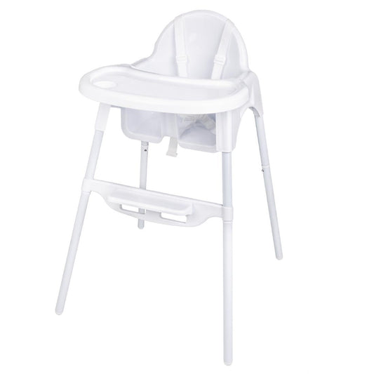 CY599 Bolero RVS & polypropyleen kinderstoel wit