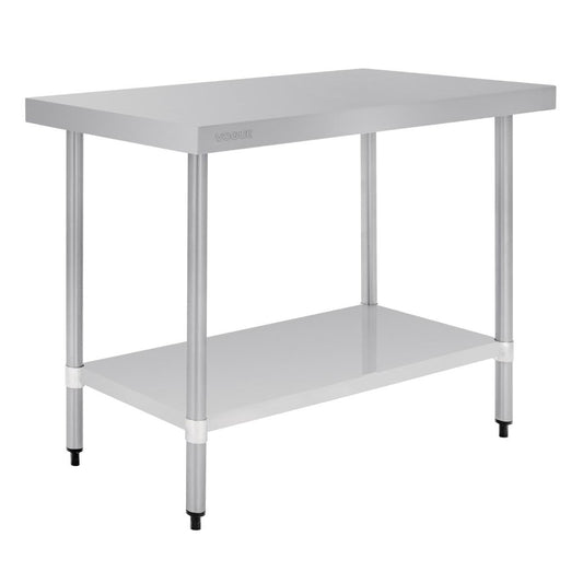 T376 Vogue RVS werktafel zonder achteropstand 90x120x60cm