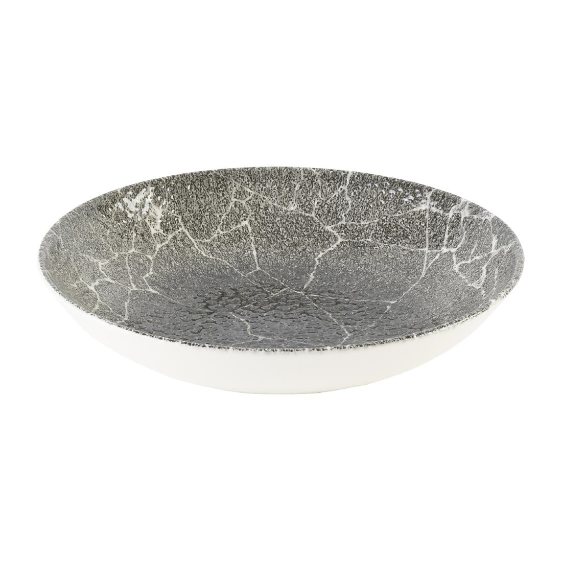 DX808 Churchill Kintsugi Accents Quartz Black Evolve Coupe Kom 24.8cm (12 stuks)