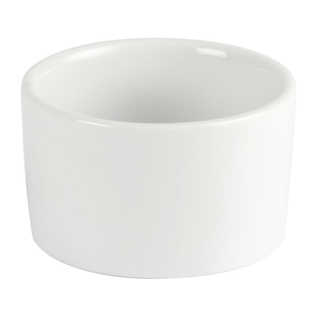 U176 Olympia Whiteware Eigentijdse Ramekins 9cm (12 Stuks)