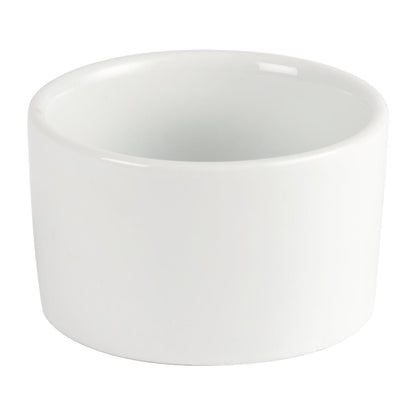 U176 Olympia Whiteware Eigentijdse Ramekins 9cm (12 Stuks)