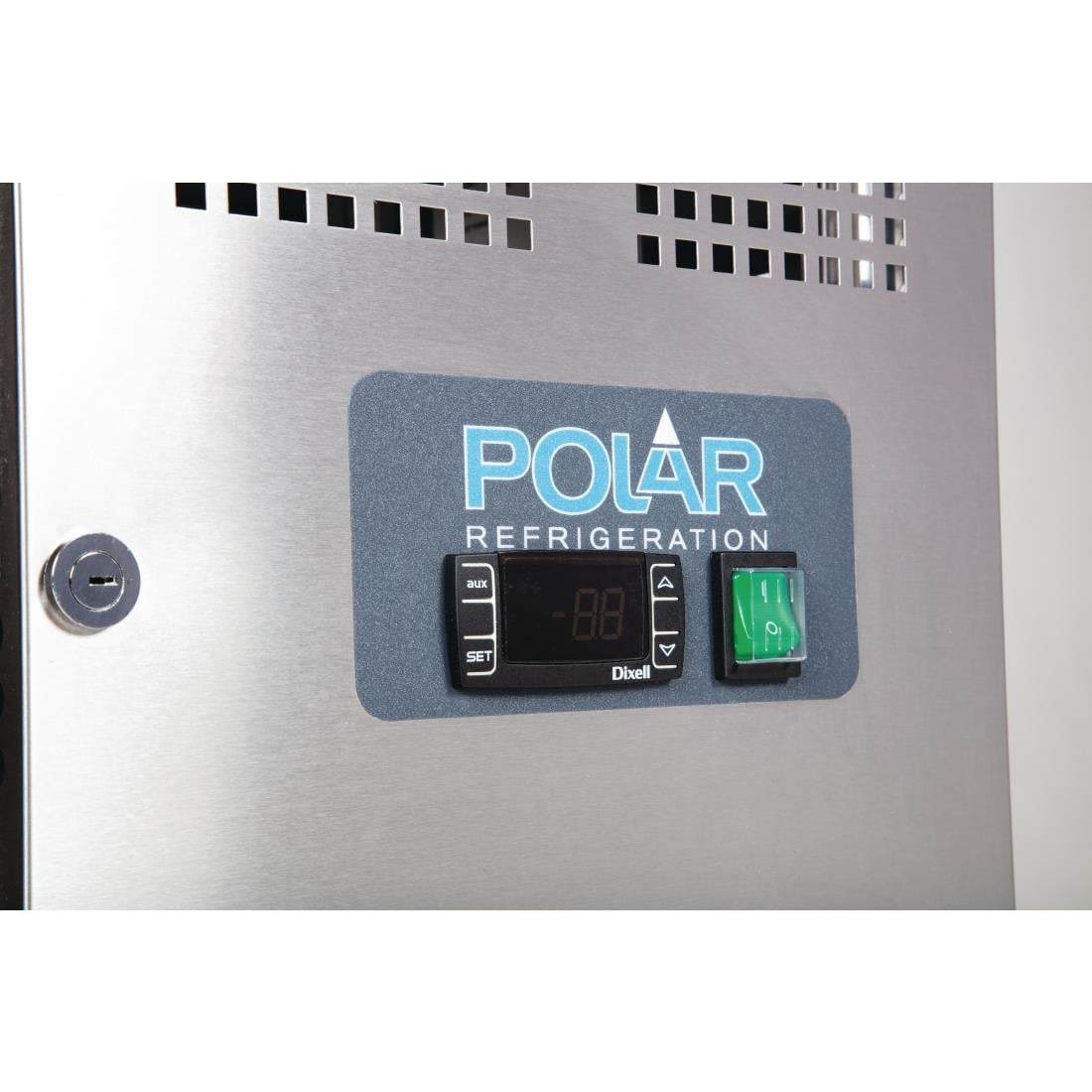 G596 Polar U-serie 2-deurs koelwerkbank 282L