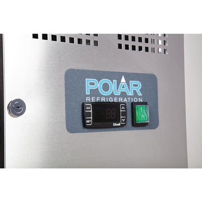G596 Polar U-serie 2-deurs koelwerkbank 282L