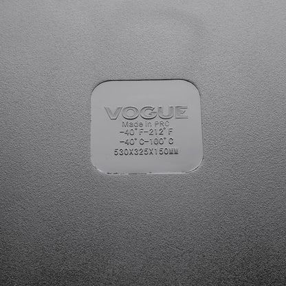 U456 Vogue polycarbonaat bak zwart GN 1/1 150mm