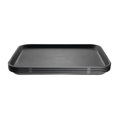 GM239 Olympia Kristallon antislip dienblad zwart 45,8x35,6cm