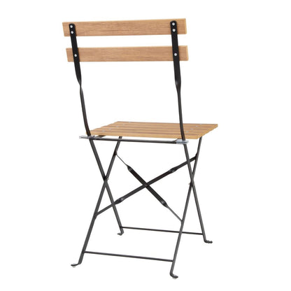 FU539 Bolero Perth Pavement Style Klapstoelen Met Houteffect (2 stuks)