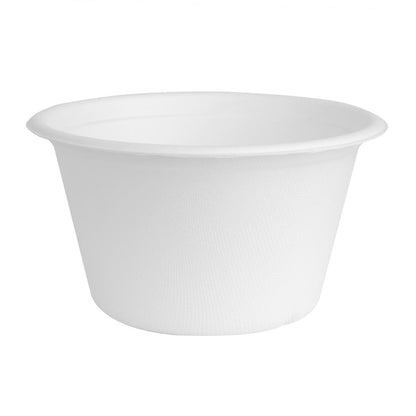 HW022 Fiesta Composteerbare Bagasse Kom Basis 500ml (50 stuks)