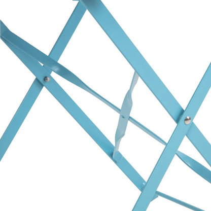 GK982 Bolero stalen opklapbare stoelen turquoise (2 stuks)