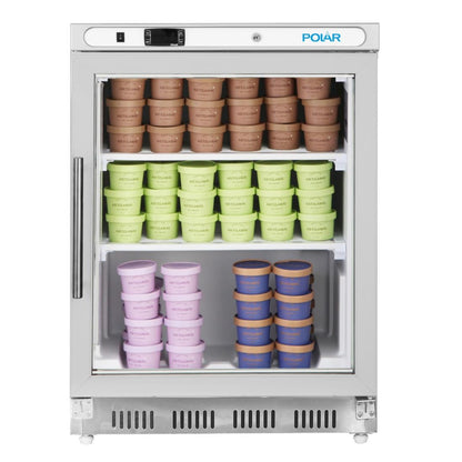 PC008 Polar C-Series Onderbouw RVS Display Vrieskast