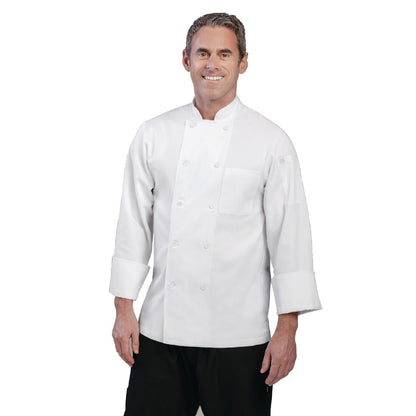 A371-L Chef Works Le Mans unisex koksbuis wit L