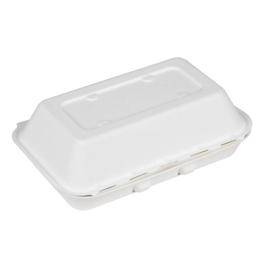 HW020 Fiesta Composteerbare Bagasse Voedselcontainers 400x335mm (200 stuks)