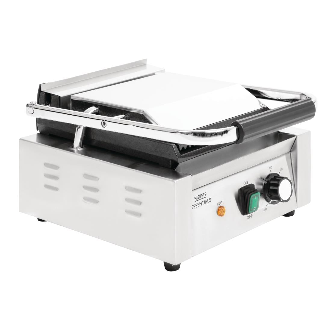 DA396 Nisbets Essentials contactgrill groef/glad 36 x 31cm 1800W