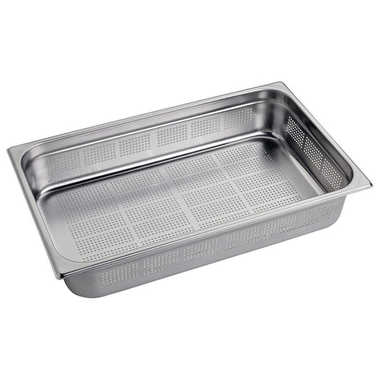 GR735 Gastro M geperforeerde RVS GN 1/1 bak 10cm diep