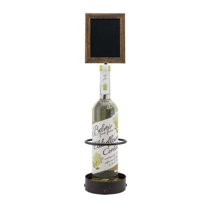 CU912 Securit Flessendisplay met krijtbordframes, biedt plaats aan één fles