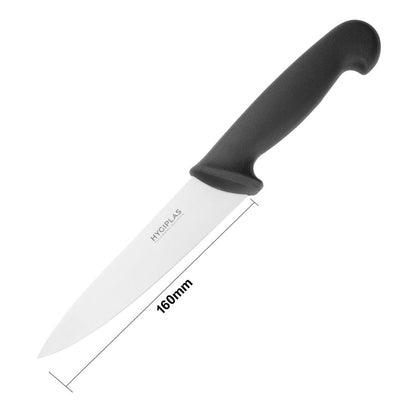 C554 Hygiplas koksmes 15,5cm zwart