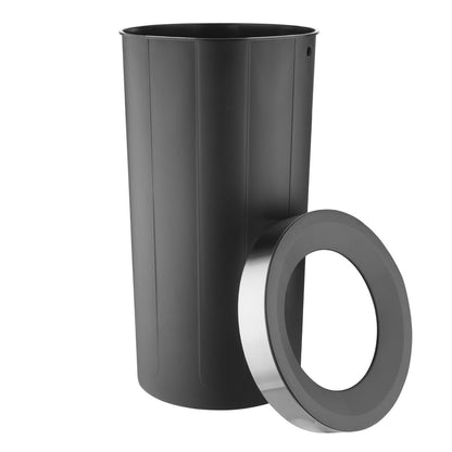 HT462 Bolero Ronde Zwarte Bak Met Open Deksel 60Ltr