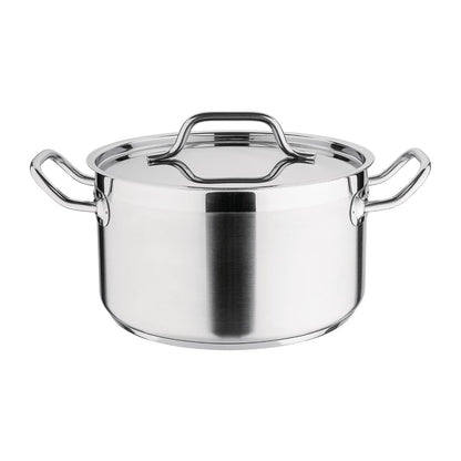 DB254 Nisbets Essentials RVS inductie kookpan 24cm 5,6Ltr