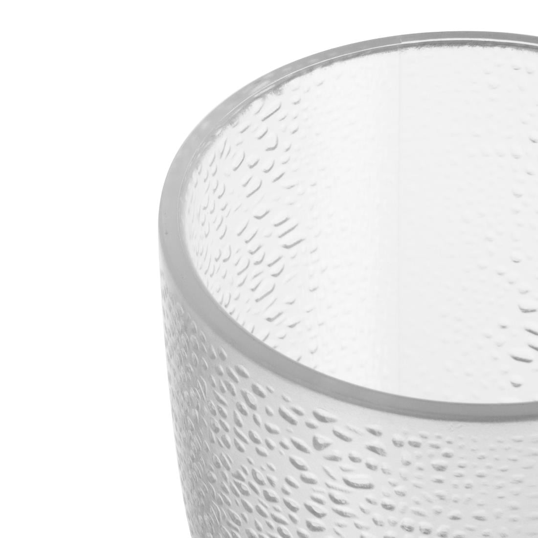 DC928 Olympia Kristallon Polycarbonaat Tumblers Met Reliëf 275ml (6 Stuks)