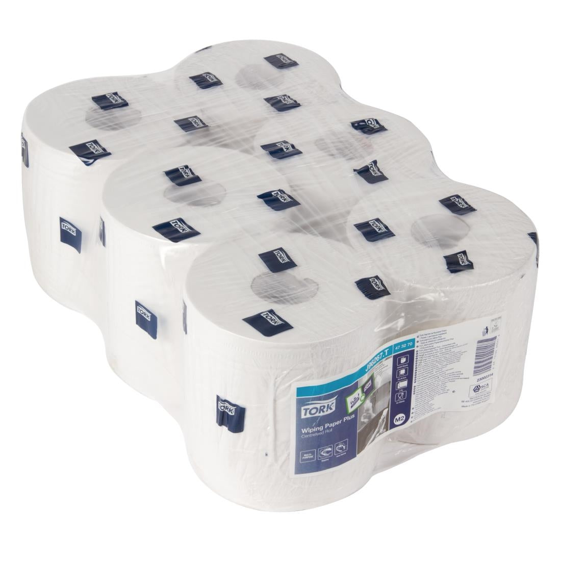 CL128 Tork centrefeed handdoekrollen wit (6 stuks)