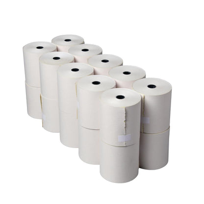 DK596 Olympia Printerrol 2-Laags Wit/Geel 76 x 70mm (20 stuks)