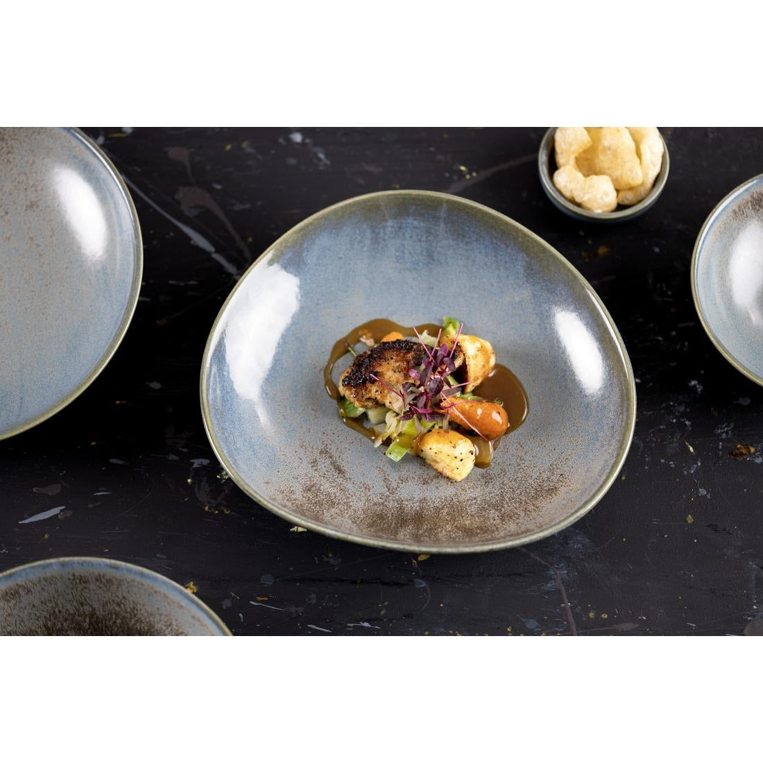 FU175 Olympia Ember Blue Coupe Bowls 200mm (4 Stuks)