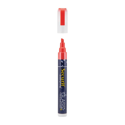 CU774 Securit Waterproof krijtstift (Glas + Krijtbord) in rood met 2-6mm penpunt