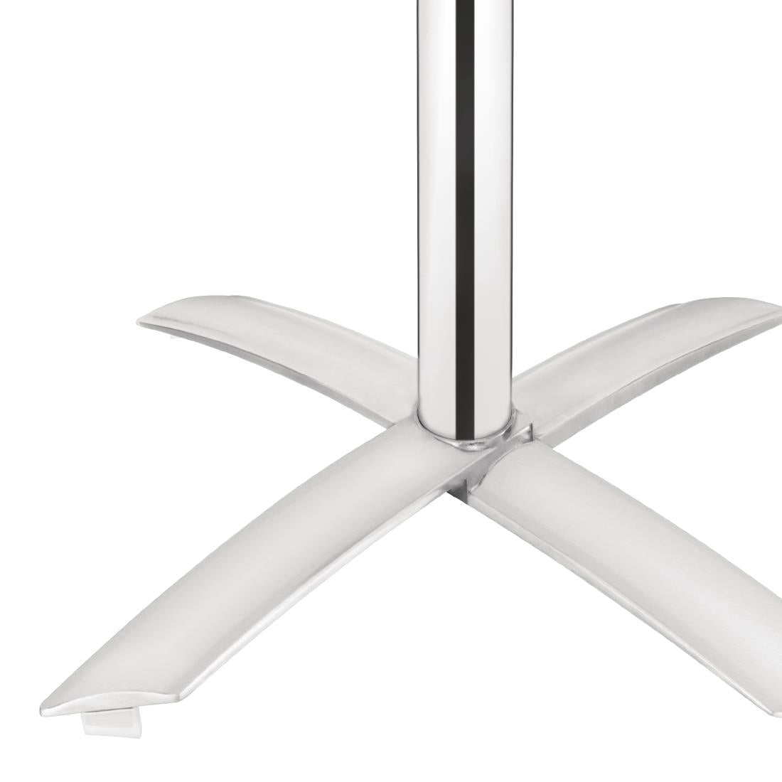 CG838 Bolero vierkante aluminium klaptafel met RVS blad 60cm