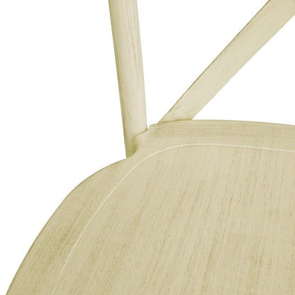 HW282 Bolero Manhattan Kruisrug Harsstoelen Naturel (4 stuks)