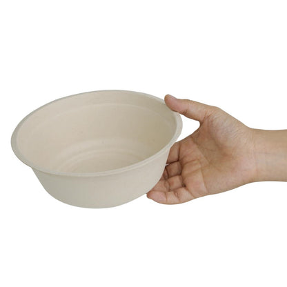 FC544 Fiesta Compostable composteerbare bagasse kommen rond bruin 950ml (50 stuks)