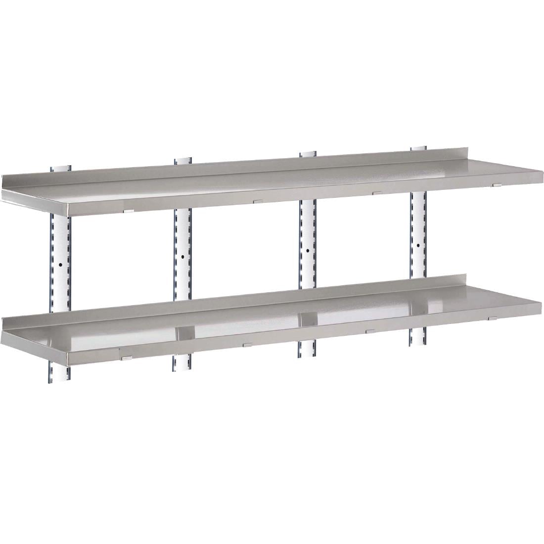 GN188 Gastro M RVS wandplank zonder steunen 180x40cm