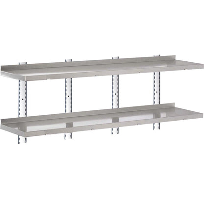 GN188 Gastro M RVS wandplank zonder steunen 180x40cm