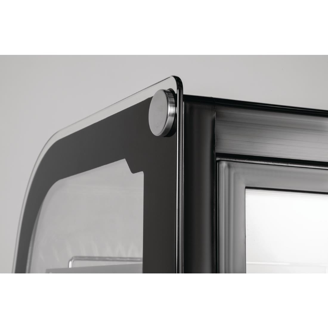 CD230 Polar G-serie tafelmodel koelvitrine 160L zwart