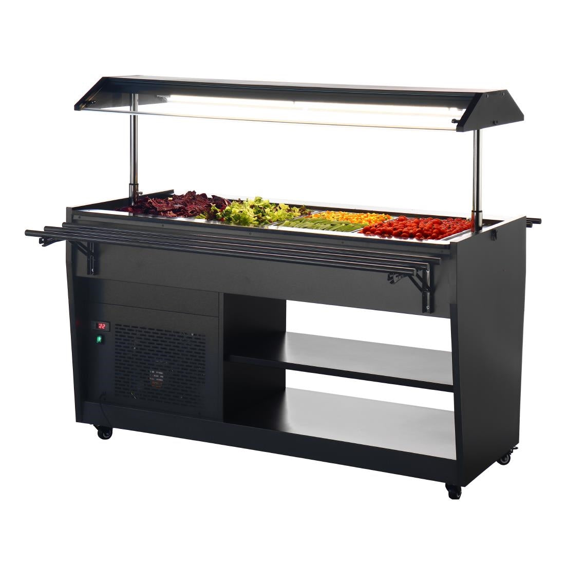 PG007 Polar G-Serie Gekoelde Buffetbar Zwart