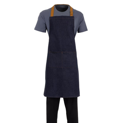 B980 Southside halterschort blauw denim