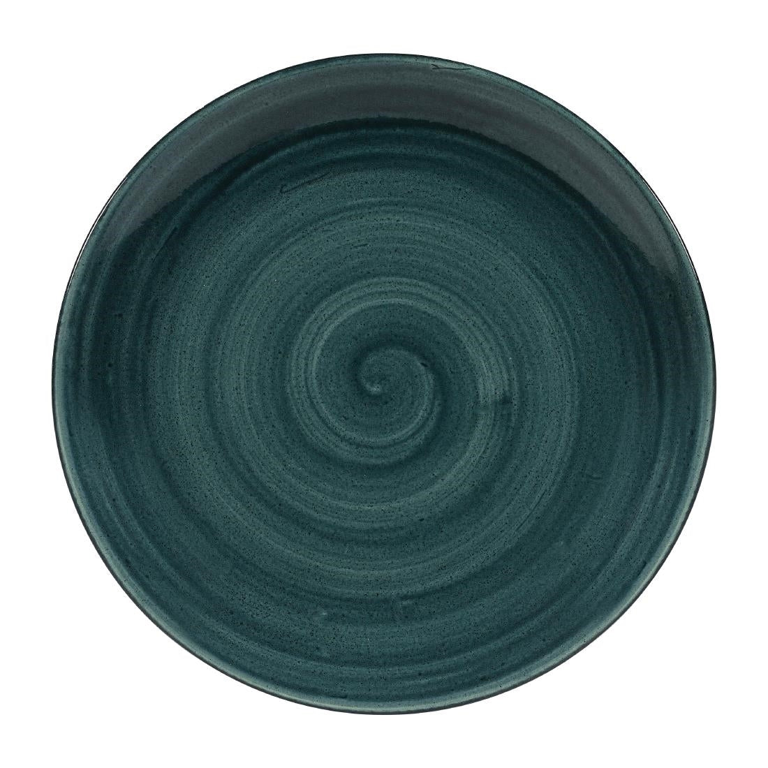 FA590 Churchill Stonecast Patina Rustic Teal Evolve Coupe Bord 26cm (12 stuks)