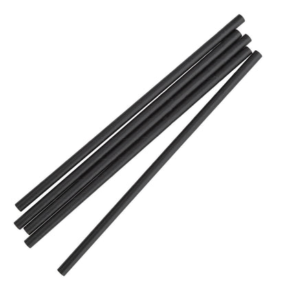 FP440 Fiesta Compostable composteerbare papieren rietjes 210mm zwart  Individueel verpakt (250 stuks)
