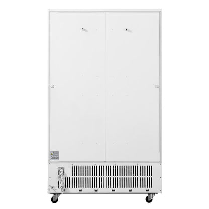 GE580 Polar G-serie tweedeurs displaykoeling met lichtbak 950L klapdeuren