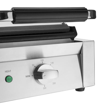 CU605 Buffalo Bistro Dubbele Contactgrill Glad/Glad