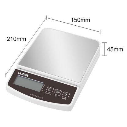 HZ320 Vogue Elektronische Weegschaal 3kg