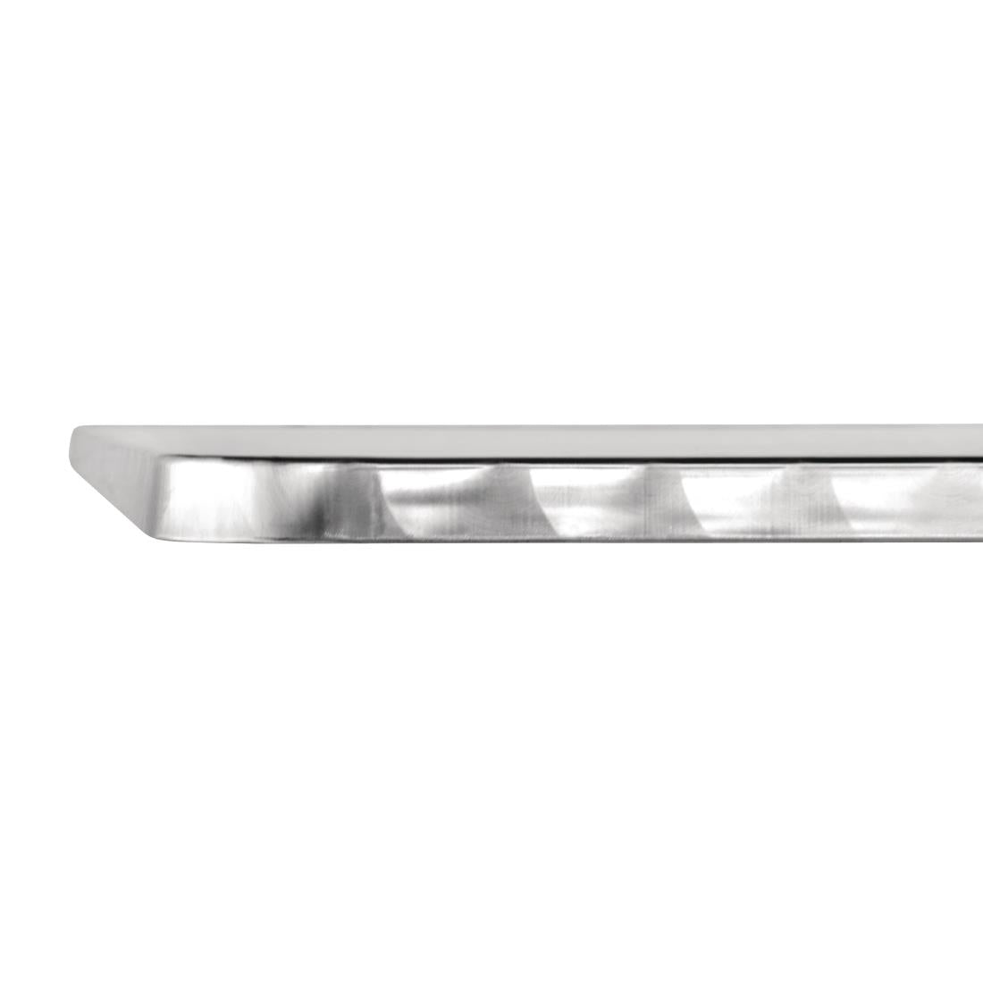 U427 Bolero alumiminium tafel met RVS blad 60cm