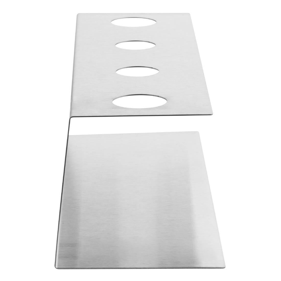 HZ237 Olympia IJshoorntjeshouder 4 Kegels Roestvrij Staal - 270x97x90mm