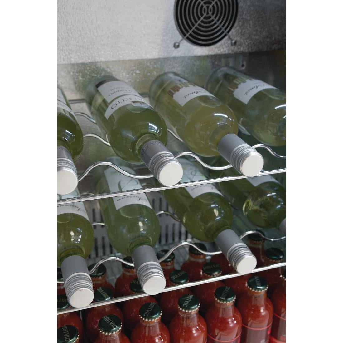 GL004 Polar G-serie 3-deurs barkoeling met klapdeuren zwart 330L