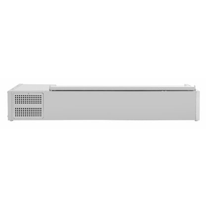 DA680 Polar G-serie opzetkoelvitrine met deksel 6x GN 1/4