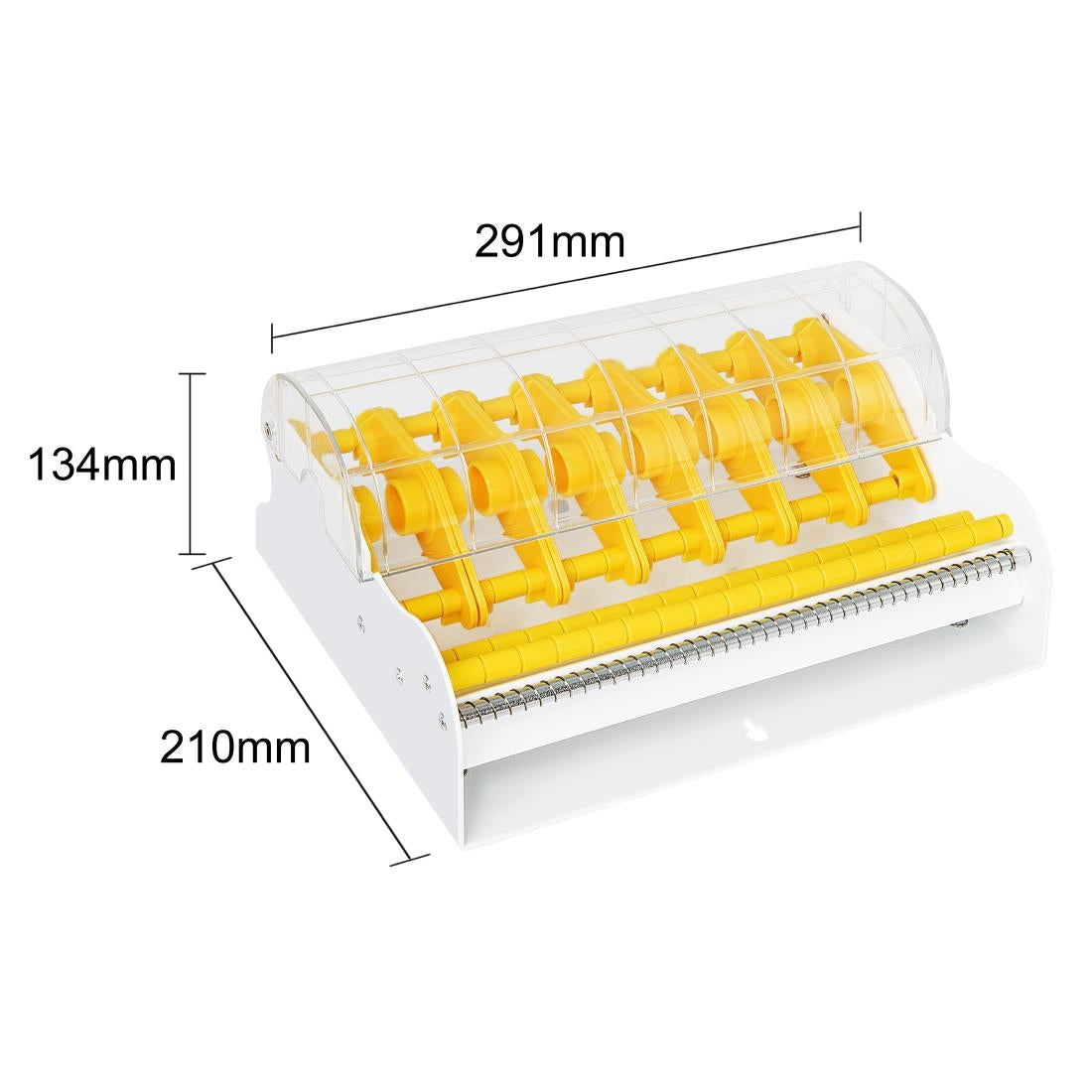 JC814 Hygiplas 1" metalen multi-etikettendispenser