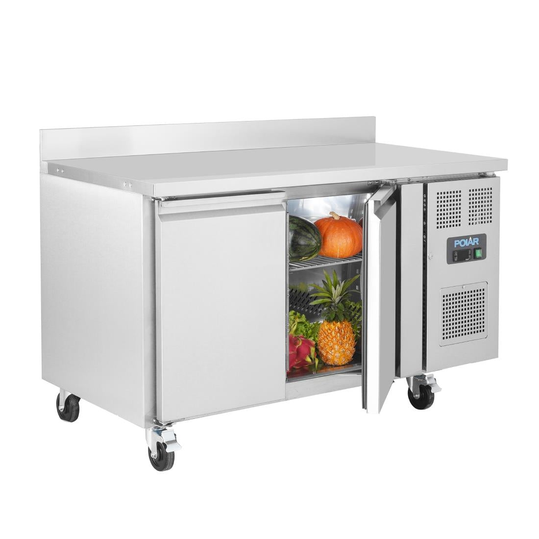 DL916 Polar U-serie 2-deurs vrieswerkbank en achteropstand 282L