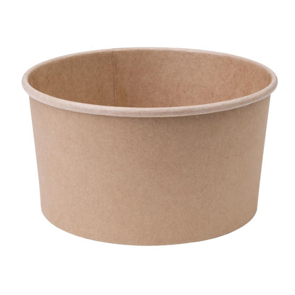 FB198 Fiesta Compostable ronde kraft saladeschaal 1Ltr (300 stuks)