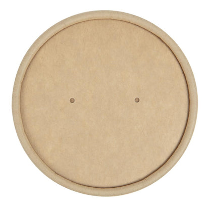 FA367 Colpac deksels voor magnetronbestendige kraft soepkommen recyclebaar 225ml en 350ml (500 stuks)