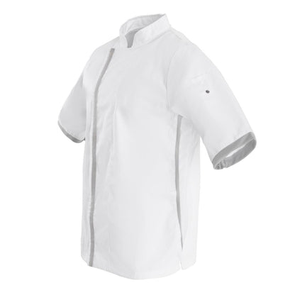 B998-M Southside unisex koksbuis korte mouw wit M