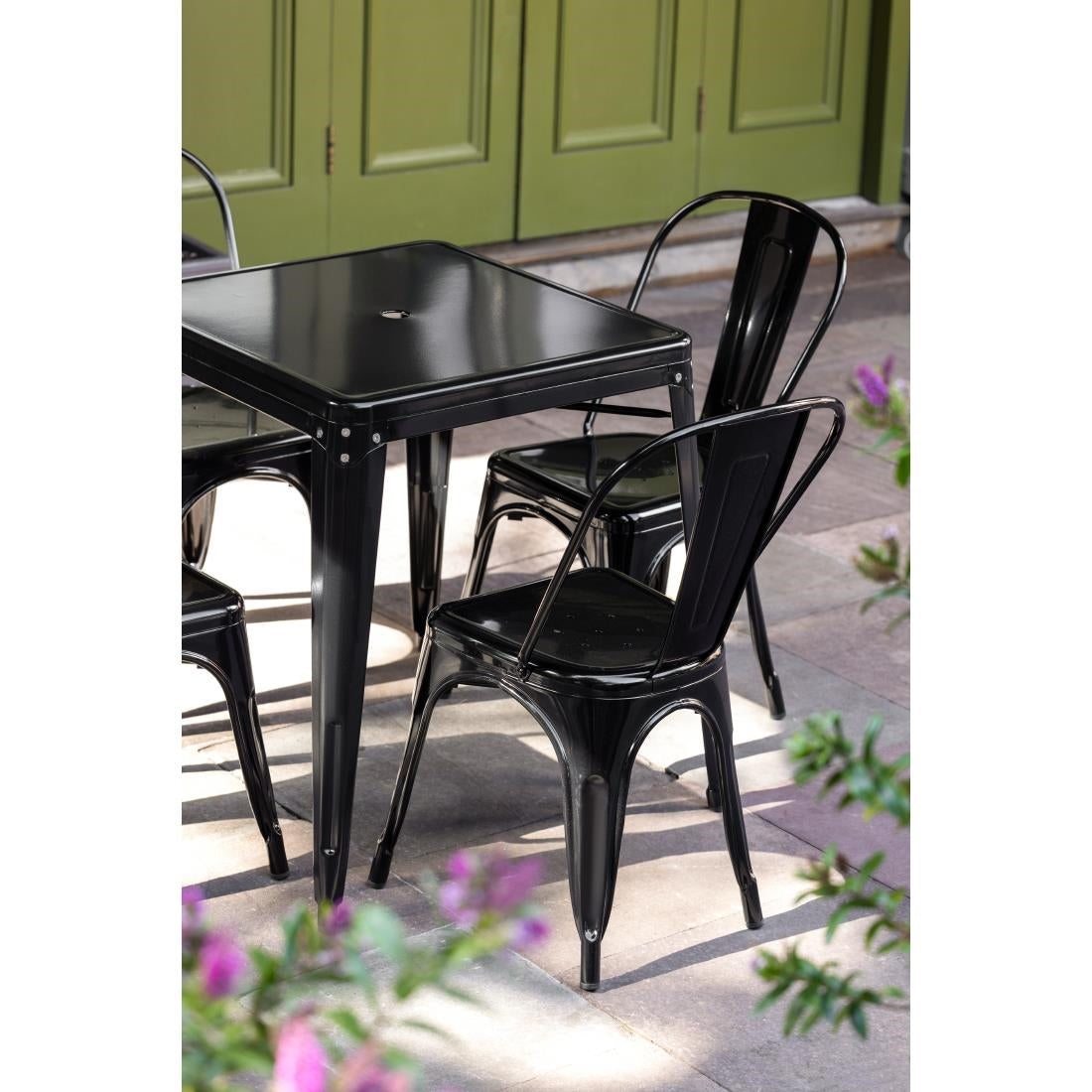 GC867 Bolero Bistro tafel vierkant 668mm zwart